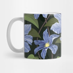 Clematis flowers blue Mug